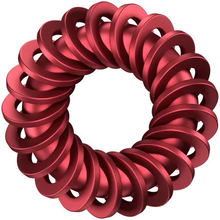 Spiral Ring Abstract Shape  3D Icon