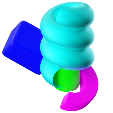 Spiral Ring Abstract Shapes  3D Icon