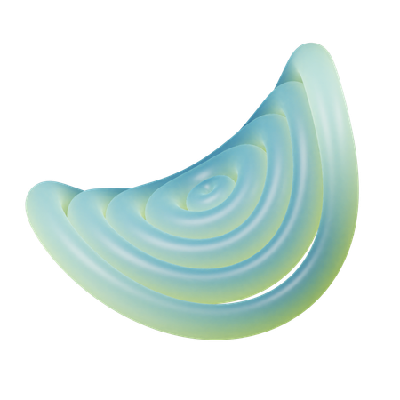 Spiral Ring Shape  3D Icon