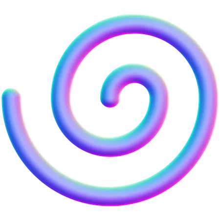 Spiral Shape  3D Icon