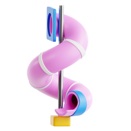 Spiral slide  3D Icon