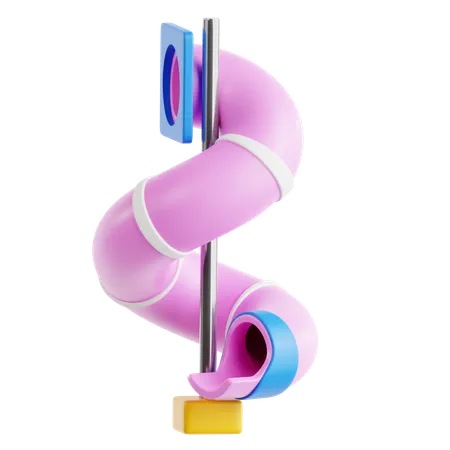 Spiral slide  3D Icon