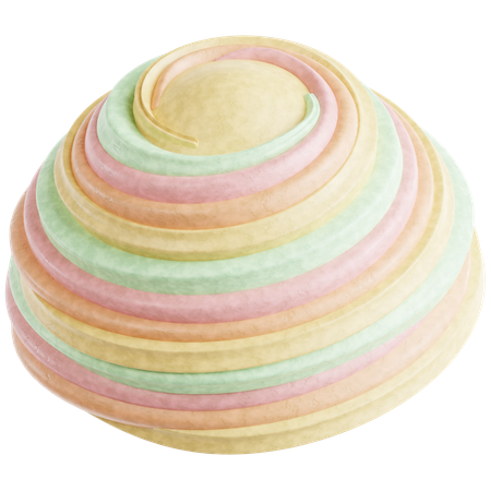 Spiral-Teochew-Mondkuchen  3D Icon