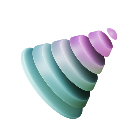 Spiral Tringle  3D Icon