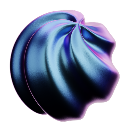 Spirale abstrakte Form  3D Icon