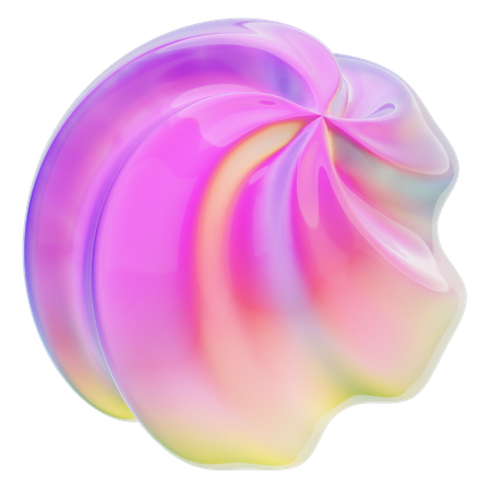 Spirale abstrakte Form  3D Icon