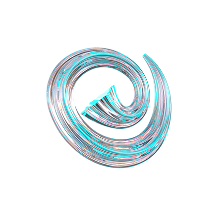 Spirale abstrakte Form  3D Icon