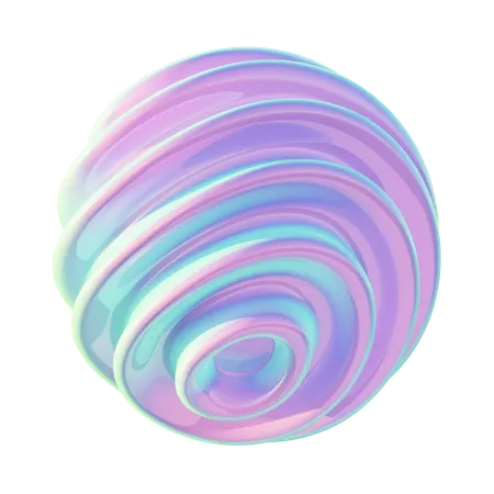 Spirale abstrakte Form  3D Icon