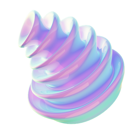 Spirale abstrakte Form  3D Icon