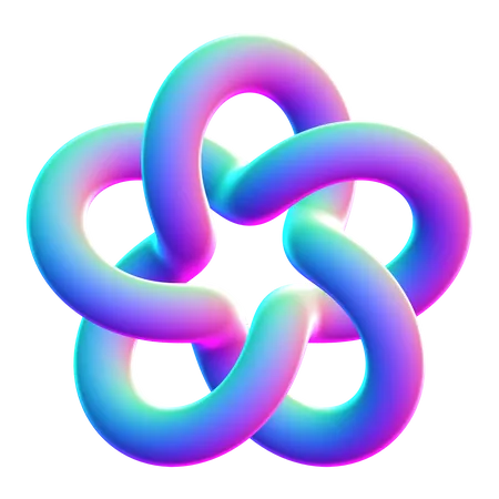 Spirale abstrakte Form  3D Icon