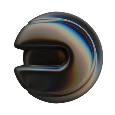 Forme abstraite de boule en spirale  3D Icon