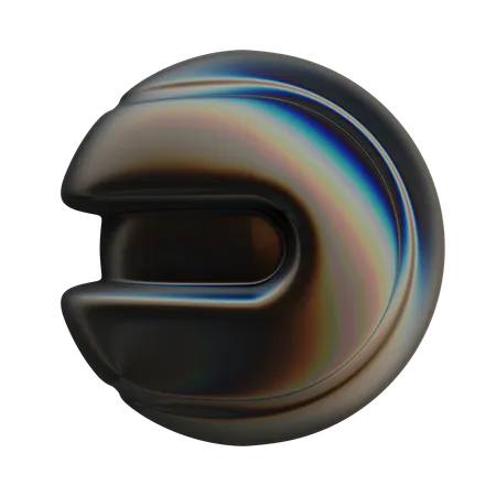 Forme abstraite de boule en spirale  3D Icon