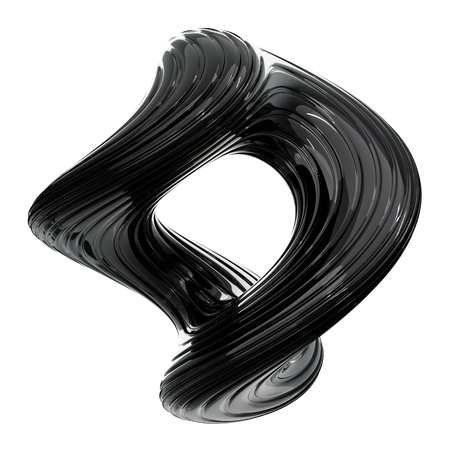 Spirale noire  3D Icon