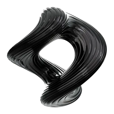 Spirale noire  3D Icon