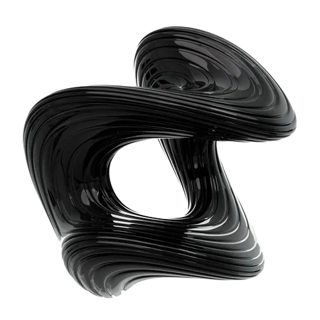 Spirale noire  3D Icon