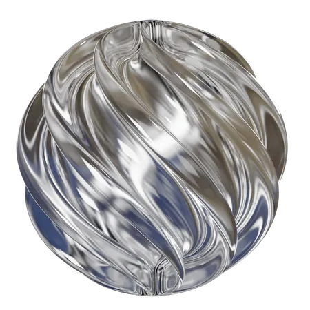 Forme abstraite ronde en spirale  3D Icon