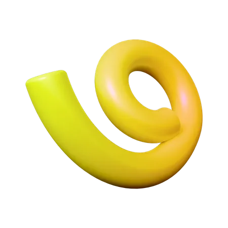 Farbverlauf Abstrakte Form 3 D Symbol 3D Icon
