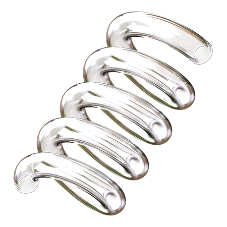 Spiralförmiges Glas  3D Icon