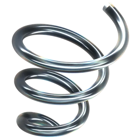 Spiralförmige Glasdispersion  3D Icon