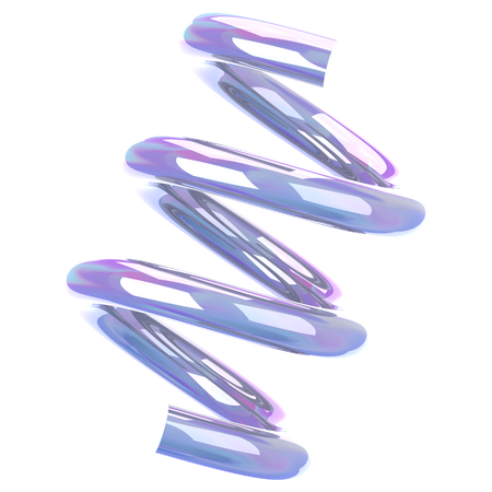 Spiralglas Holographisch  3D Icon