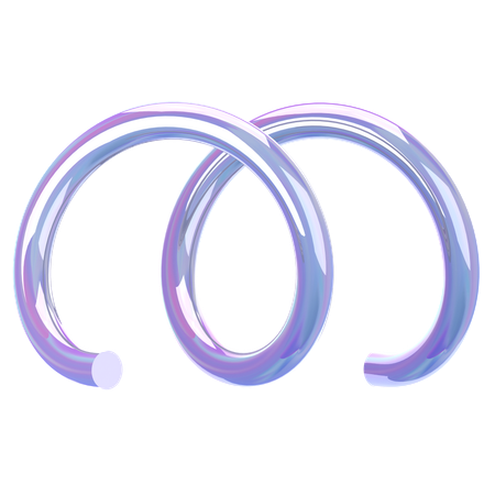 Spiralglas Holographisch  3D Icon