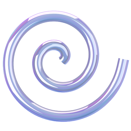 Spiralglas Holographisch  3D Icon