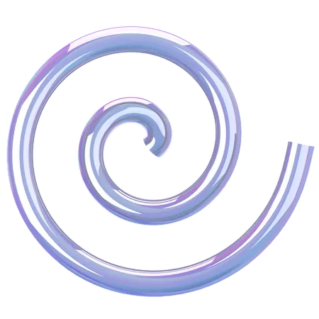 Spiralglas Holographisch  3D Icon