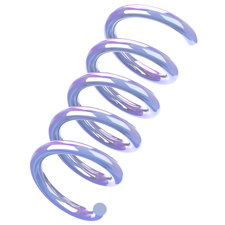 Spiralglas Holographisch  3D Icon