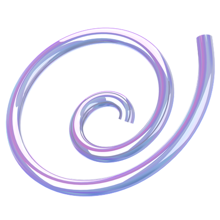 Spiralglas Holographisch  3D Icon