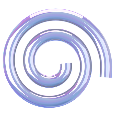 Spiralglas Holographisch  3D Icon