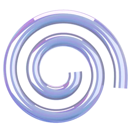 Spiralglas Holographisch  3D Icon