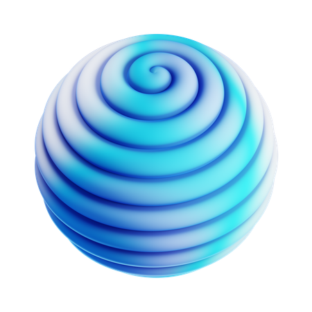 Spiralkugel  3D Icon