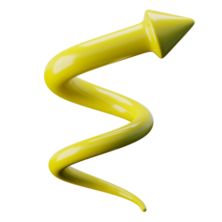Spirale Kurve Pfeil  3D Icon