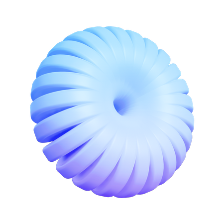 Spirale ring abstrakt form  3D Icon