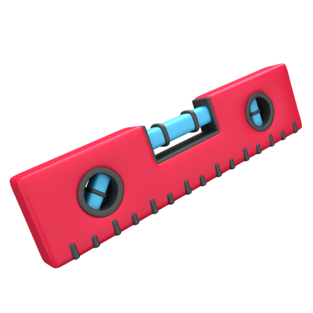 Spirit Level  3D Illustration