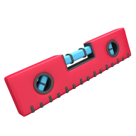 Spirit Level  3D Illustration