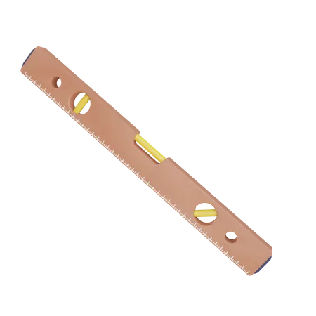 Spirit Level  3D Illustration