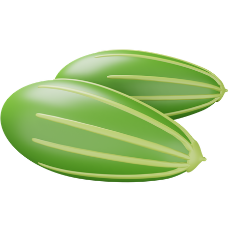 Spitzkürbis  3D Icon