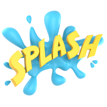 SPLASH  3D Sticker