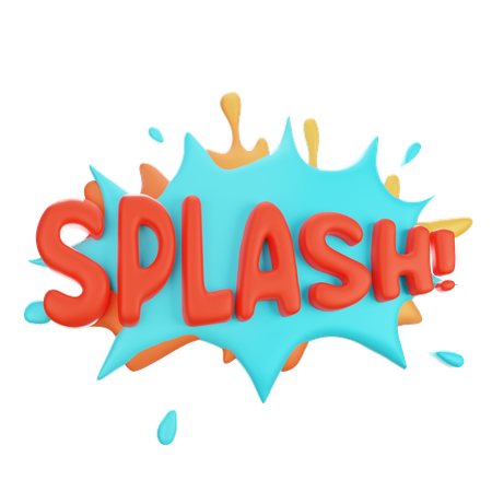 Splash  3D Sticker