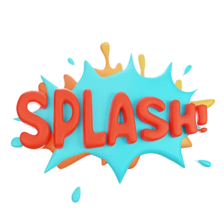 Splash  3D Sticker