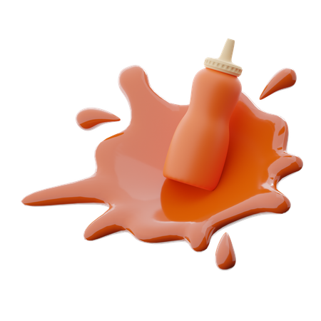 Splashing Sauce  3D Icon