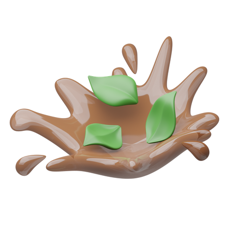 Splashing tea  3D Icon