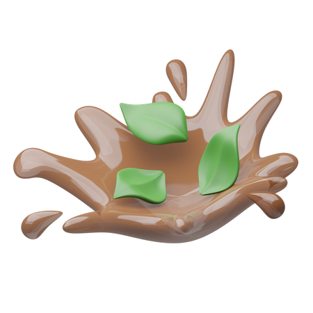 Splashing tea  3D Icon