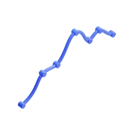 Spline Graph  3D Icon