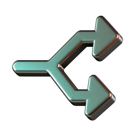 Split  3D Icon