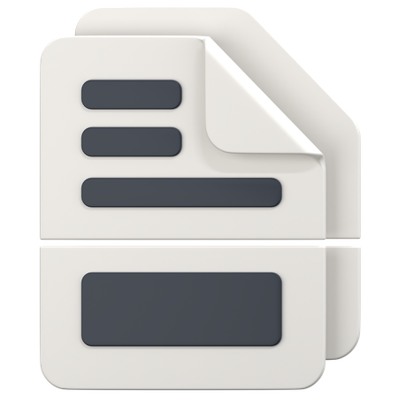 Split File  3D Icon