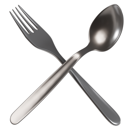 Spon And Fork  3D Icon