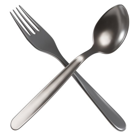 Spon And Fork  3D Icon