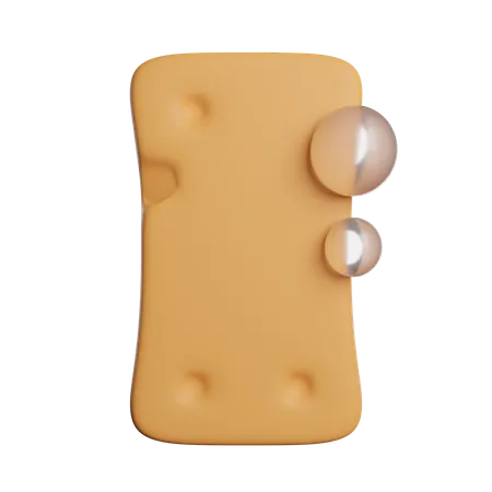 Sponge Cleansing Foam 3D Icon
